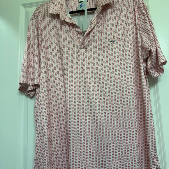 Greg Norman Men's Patterned Polo golf shirt - Picture 6 of 6
